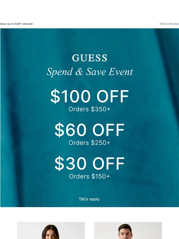 Our Spend & Save Event Begins