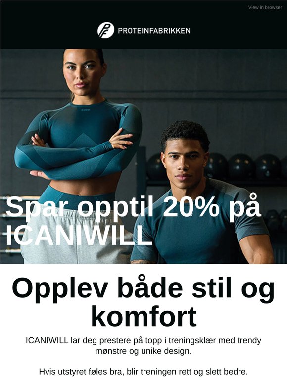 Spar opptil 20% på ICANIWILL