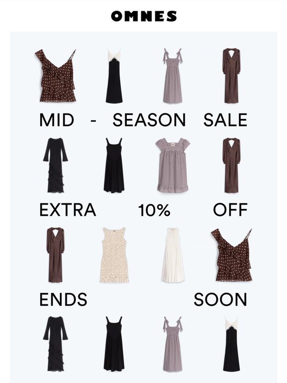 EXTRA 10% OFF ENDS SOON