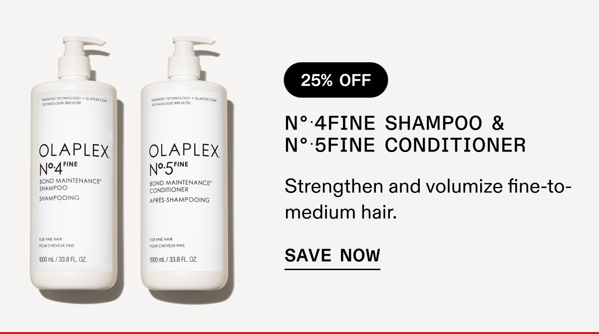 No.4Fine Shampoo & No.5Fine Conditioner | Save Now
