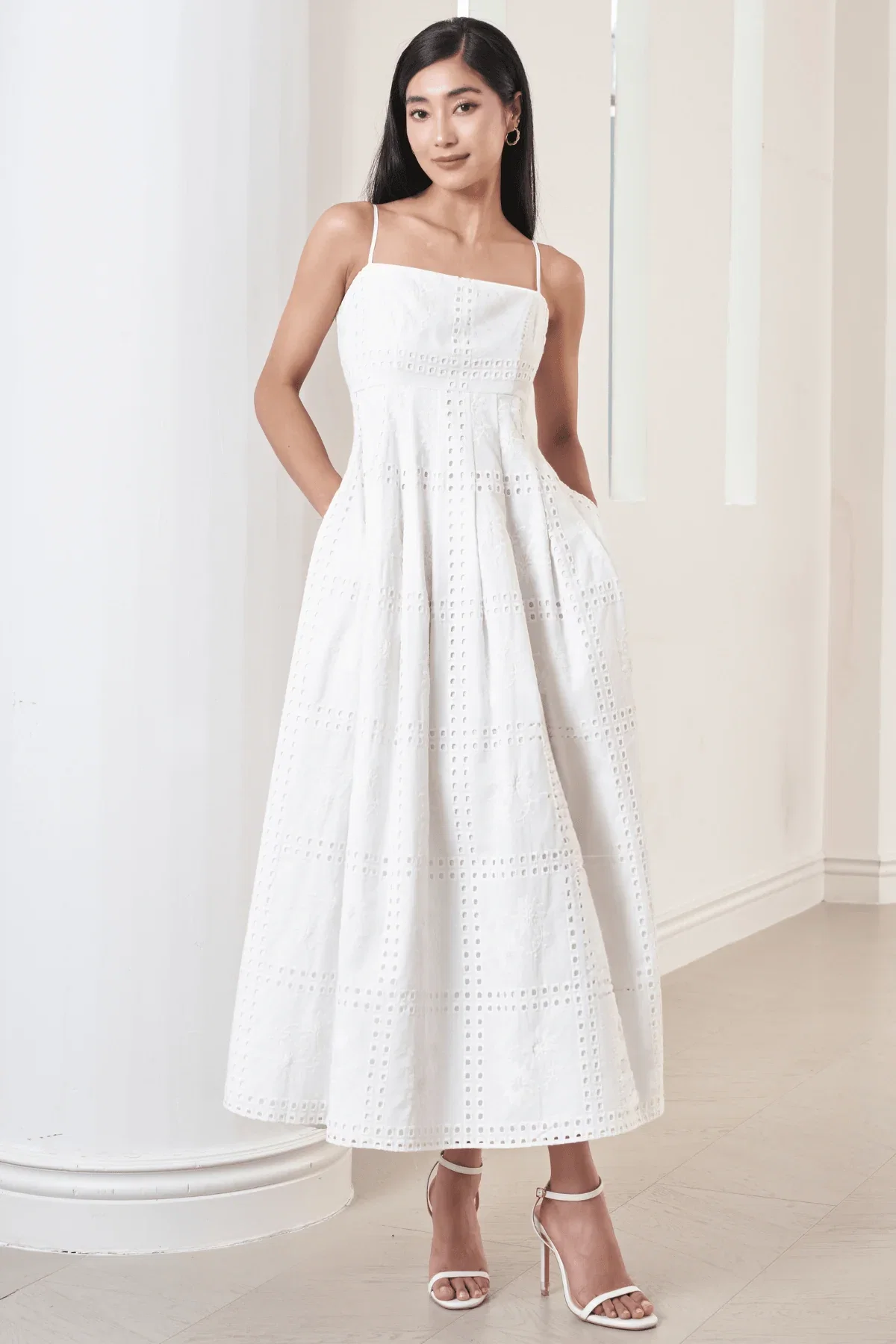 Image of SKY EYELET DRESS