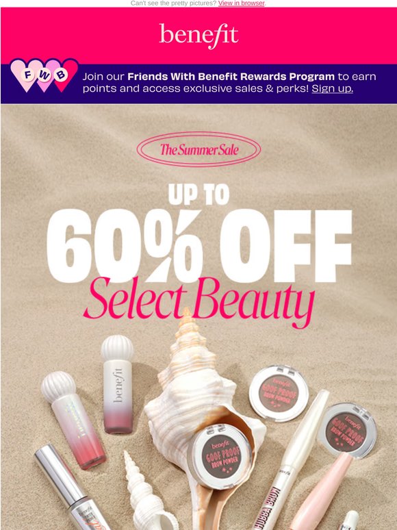 Dive into summer beauty up to 60% off 🤿🐠