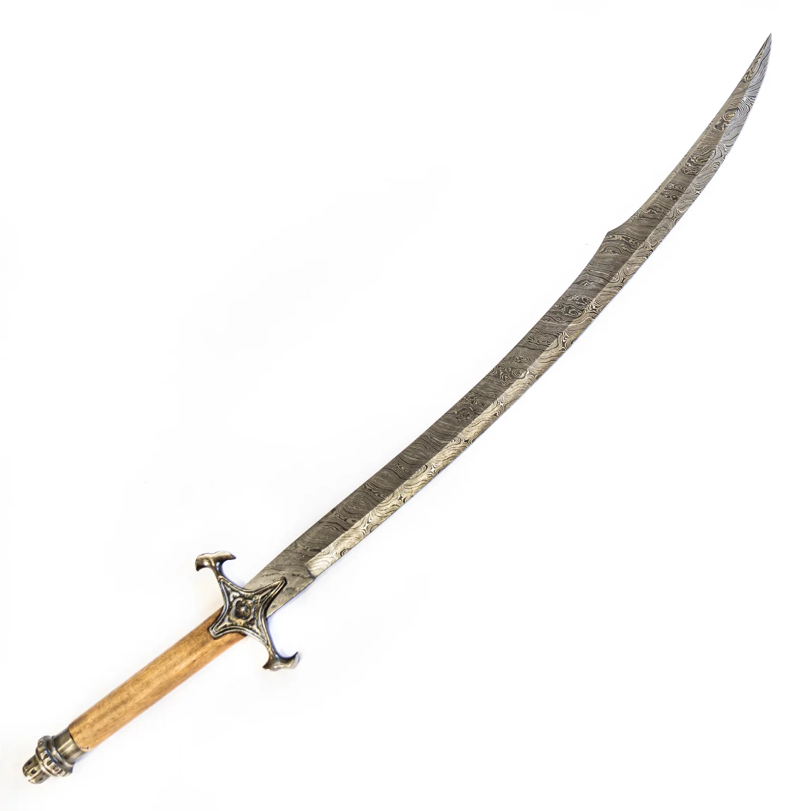 Image of Arabian Scimitar Sword- Damascus Steel -41"