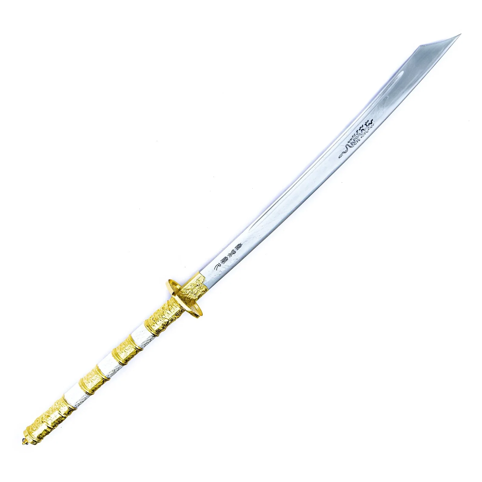 Image of Dao Sword- 1095 Steel High Carbon - Gold Emperor Saber- Qing Dao- 42"
