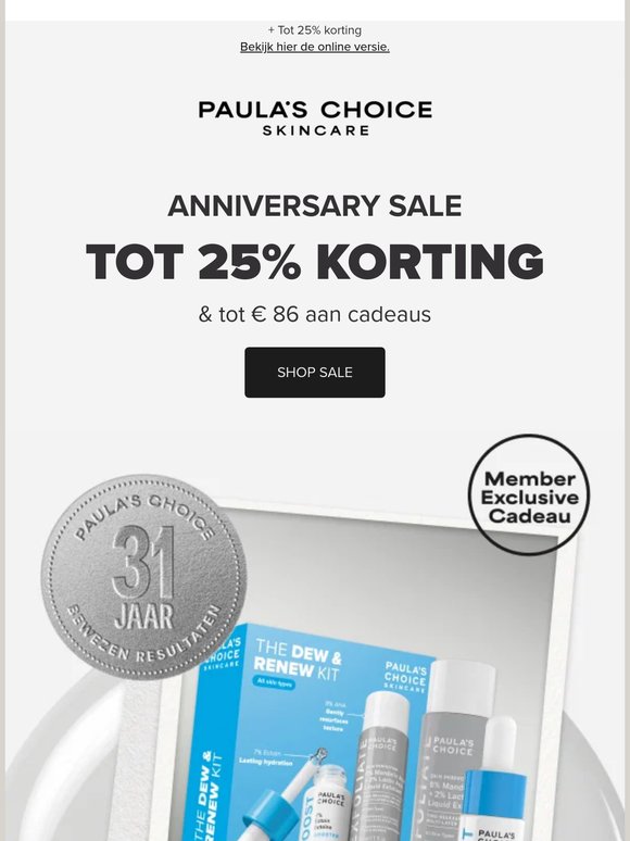 Tot € 86 aan cadeaus om het te vieren 🎉