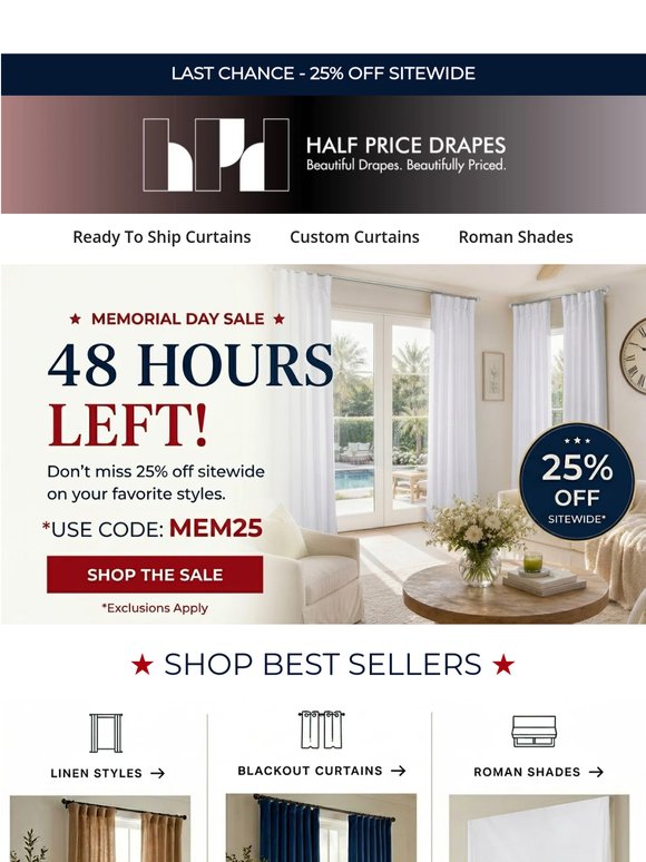 LAST CHANCE🔥 — 25% Off Sitewide