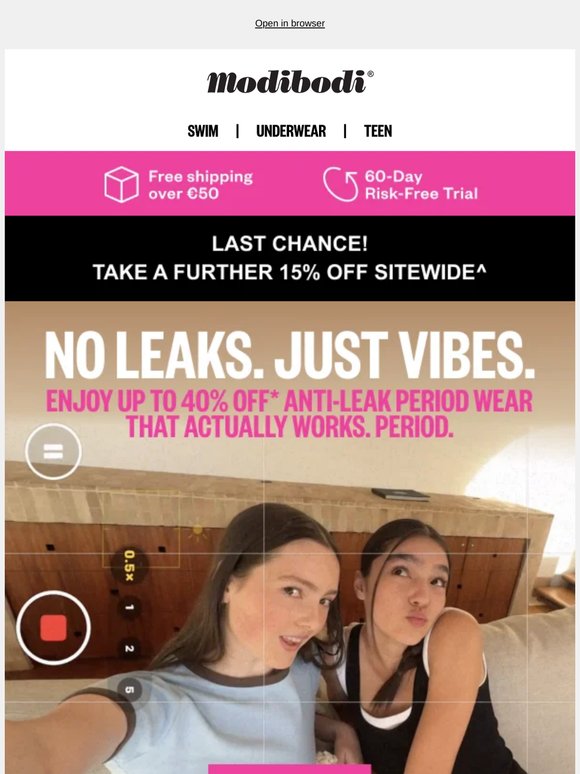 Last chance! Our sale is ending..