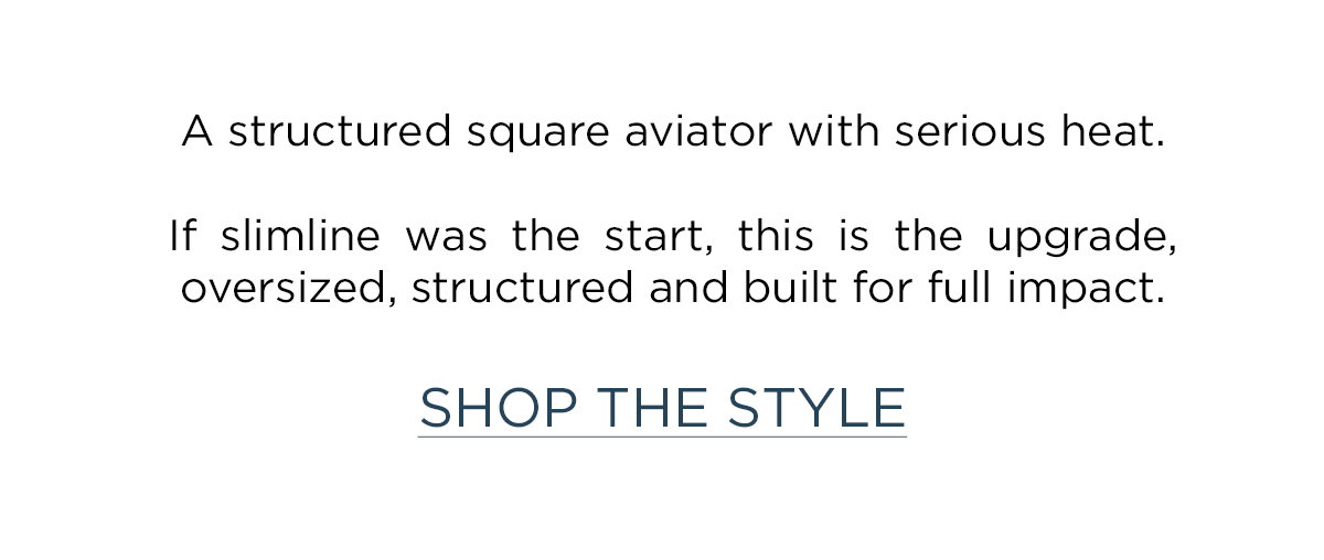 If slimline was the start, this is the upgrade, oversized, structured and built for full impact.