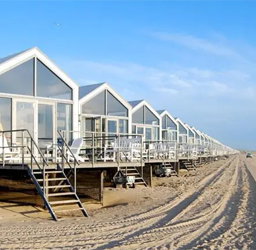 Huisje aan de Nederlandse kust