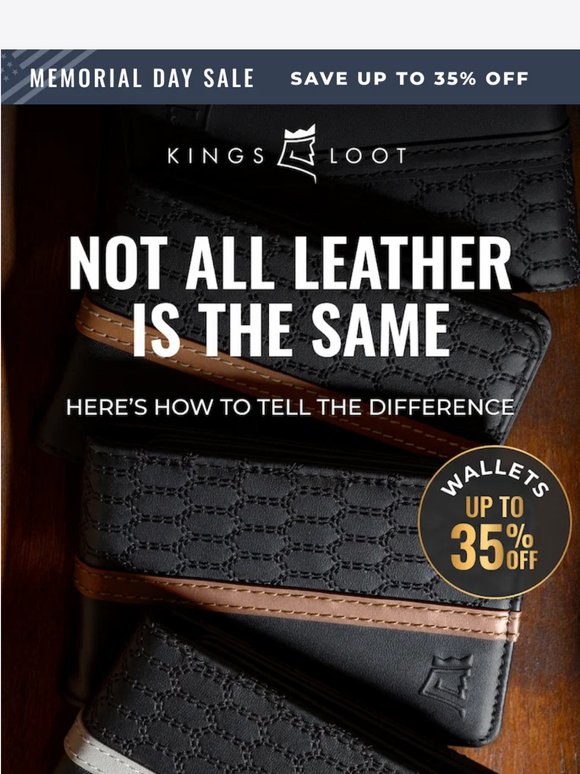This is what REAL Leather looks like
