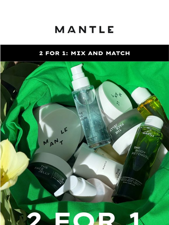 2 for 1 on all single products