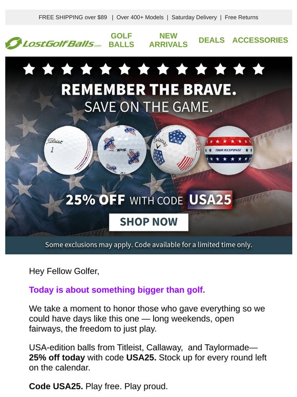  Remember the Brave. Save on the Game.