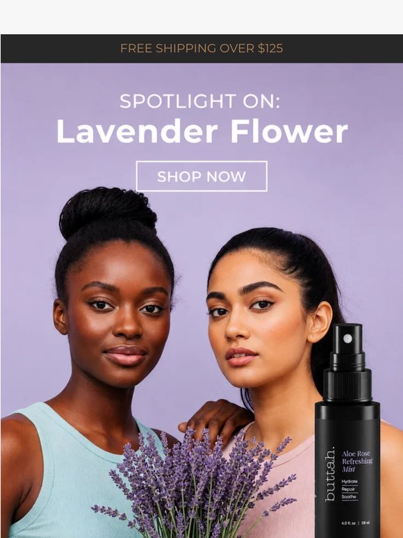 Lavender-infused skincare