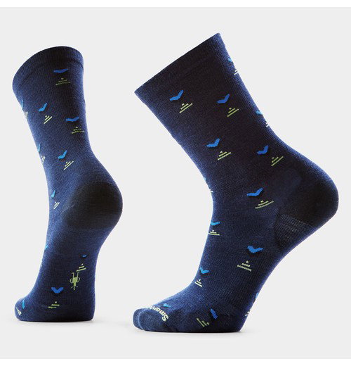 Everyday Stout Street Crew Socks-Deep Navy / L
