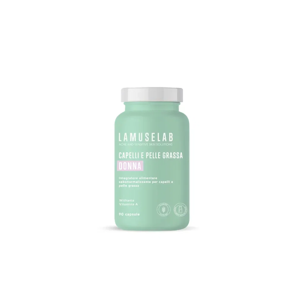 Lamuselab Capelli e Pelle Grassa Donna Integratore 90 Capsule