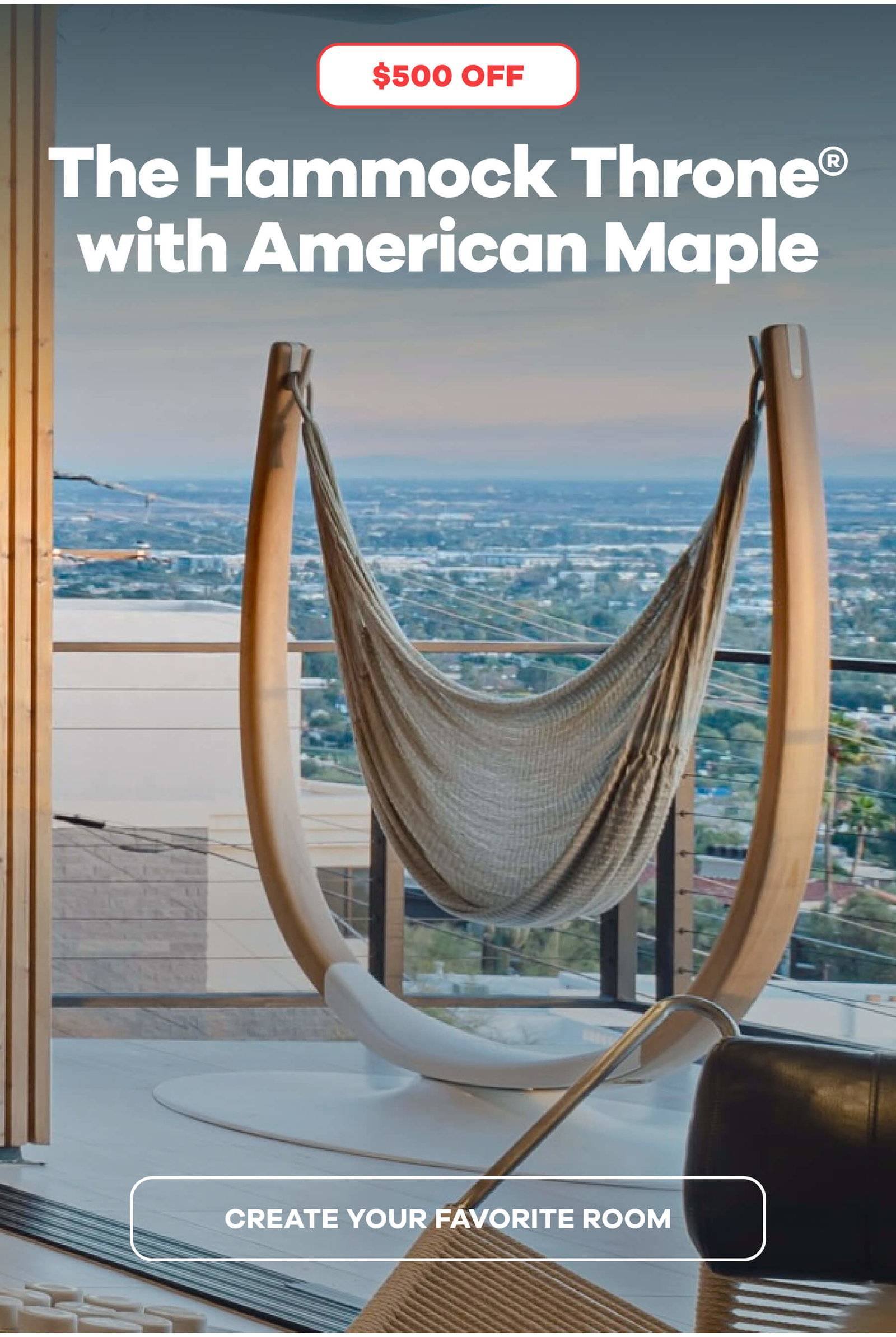 The Hammock Throne® with American Maple >>Badge: $500 OFF<< CREATE YOUR FAVORITE ROOM