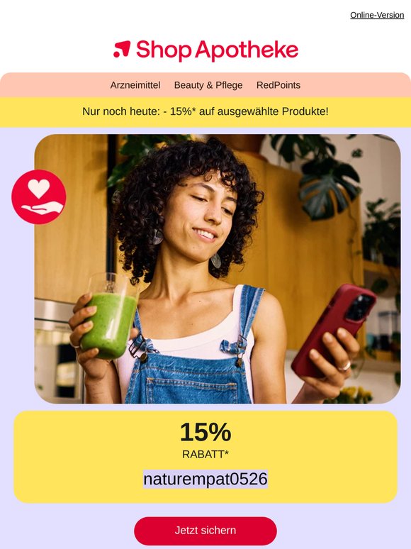 ⏰ Letzte Chance: Ihr 15%-Vorteil auf Nahrungsergänzungen