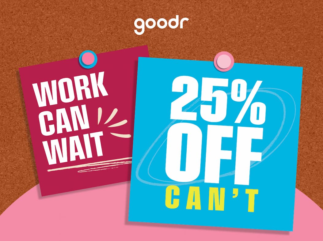 Work can Wait, 25% off can't