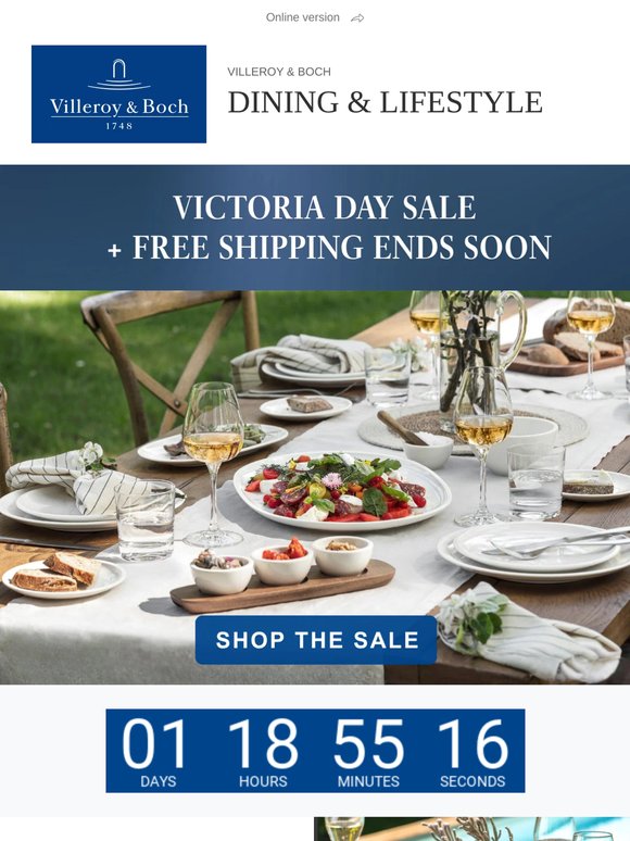 The Victoria Day Sale Event ends soon!