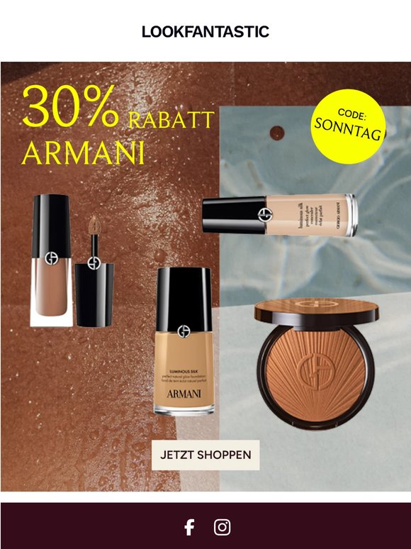 JETZT 30 % Rabatt auf Armani
