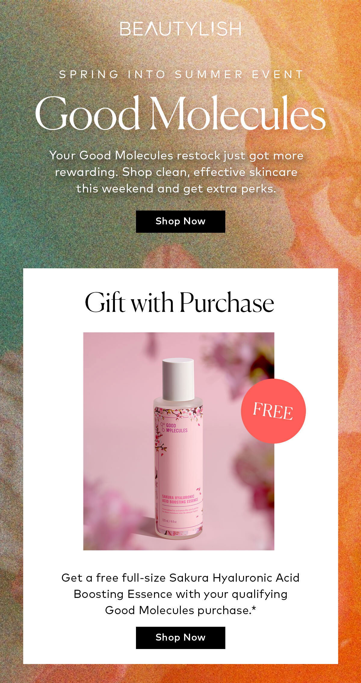 Your Good Molecules restock just got more rewarding. Shop clean, effective skincare this weekend on Beautylish.com and get extra perks. 