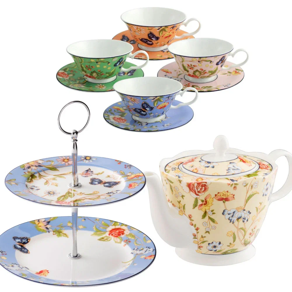 Image of Aynsley Cottage Garden Afternoon Tea and Cake Set