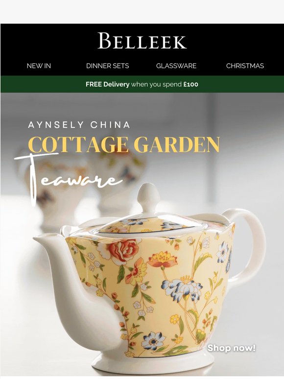 Bring a little garden charm to your table — the Aynsley Cottage Garden Collection 🌸 🫖