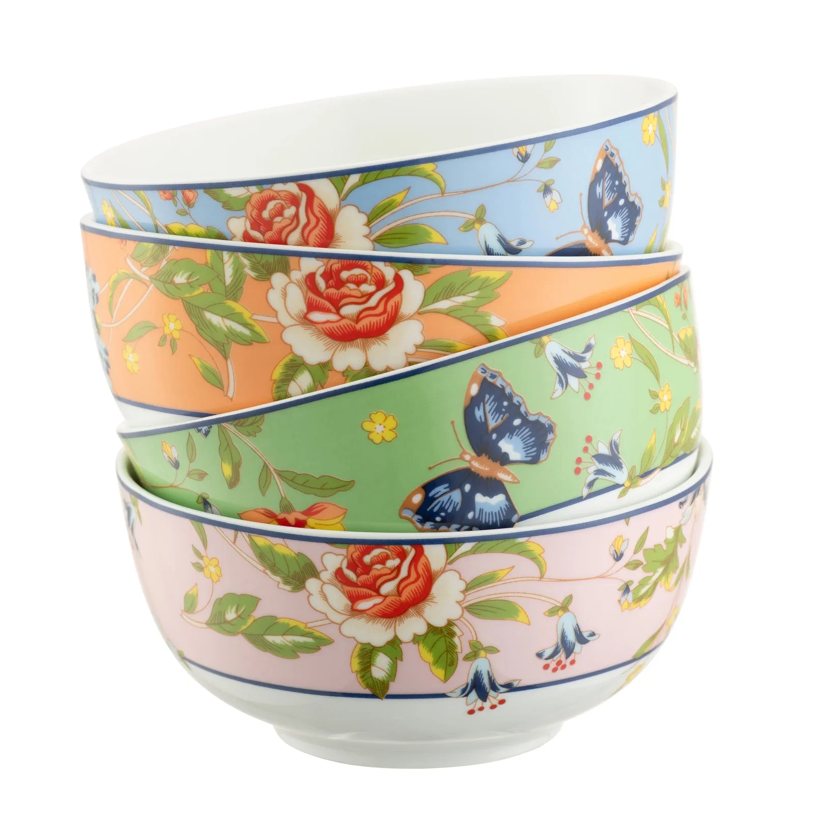 Image of Aynsley Cottage Garden Cereal Bowls Set of 4