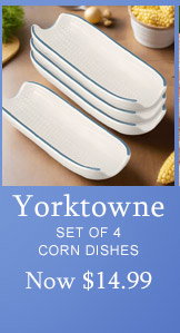 Yorktowne Set of 4 Corn Dishes - Now $14.99