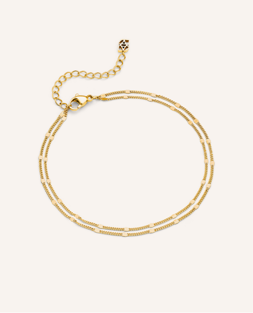Double Chain Anklet (Gold)