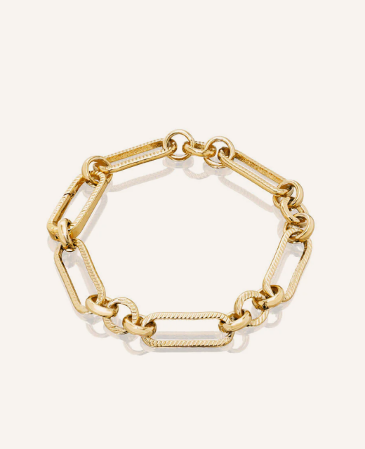 Figaro Chain Bracelet (Gold)