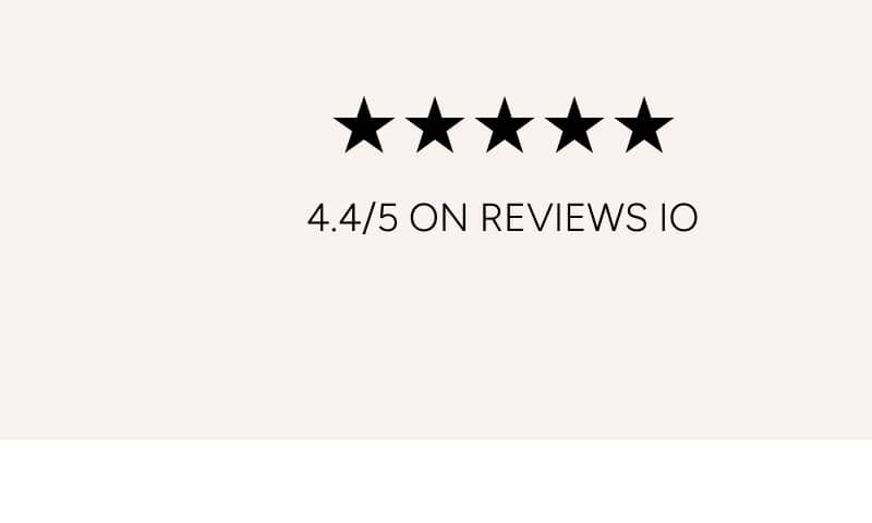 4.4/5 on reviews IO