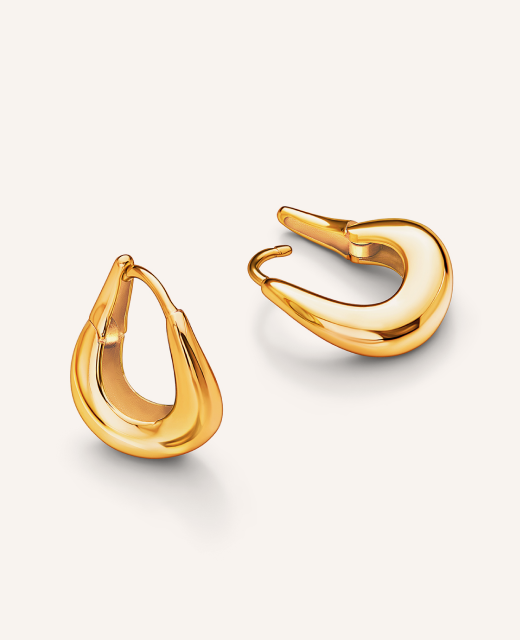 Mini Organic Hoops (Gold)