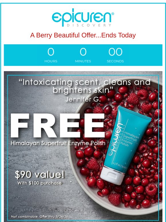 Glow Before It’s Gone...FREE Himalayan Superfruit Enzyme Polish 🍓