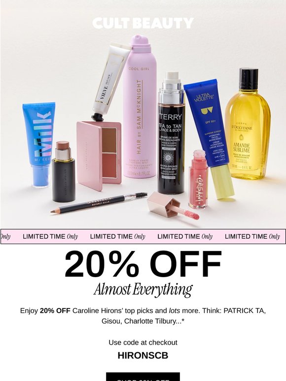 Did someone say 20% OFF?