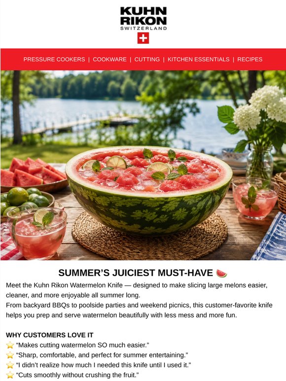 Meet Your Summer MVP: The Kuhn Rikon Watermelon Knife