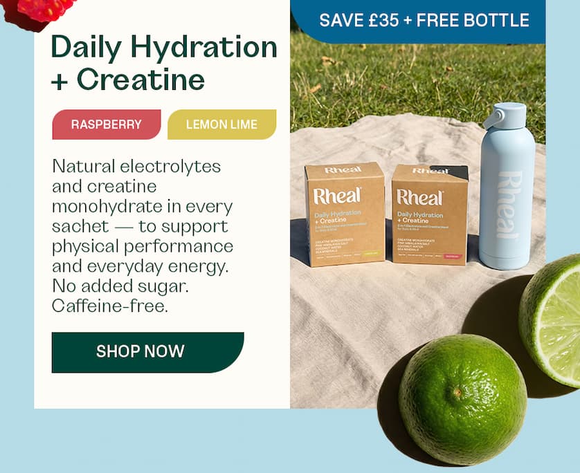 Daily Hydration + Creatine Bundle  - Save £35  Everything above, plus creatine monohydrate for recovery and everyday performance. · £85 £50