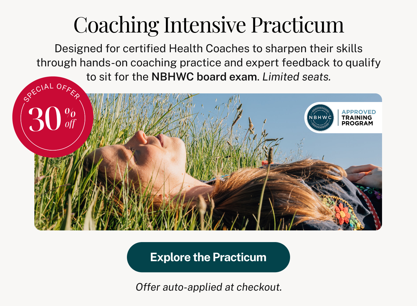 30% off: Coaching Intensive Practicum