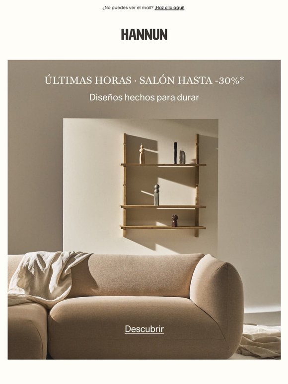 Especial salón hasta -30% · Últimas horas