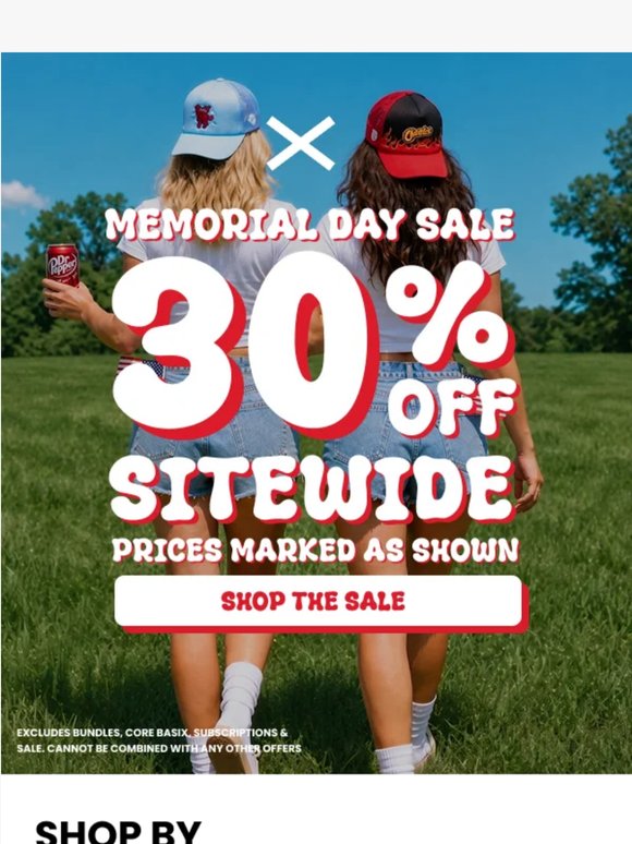 Memorial Day Savings: 30% OFF 🔥