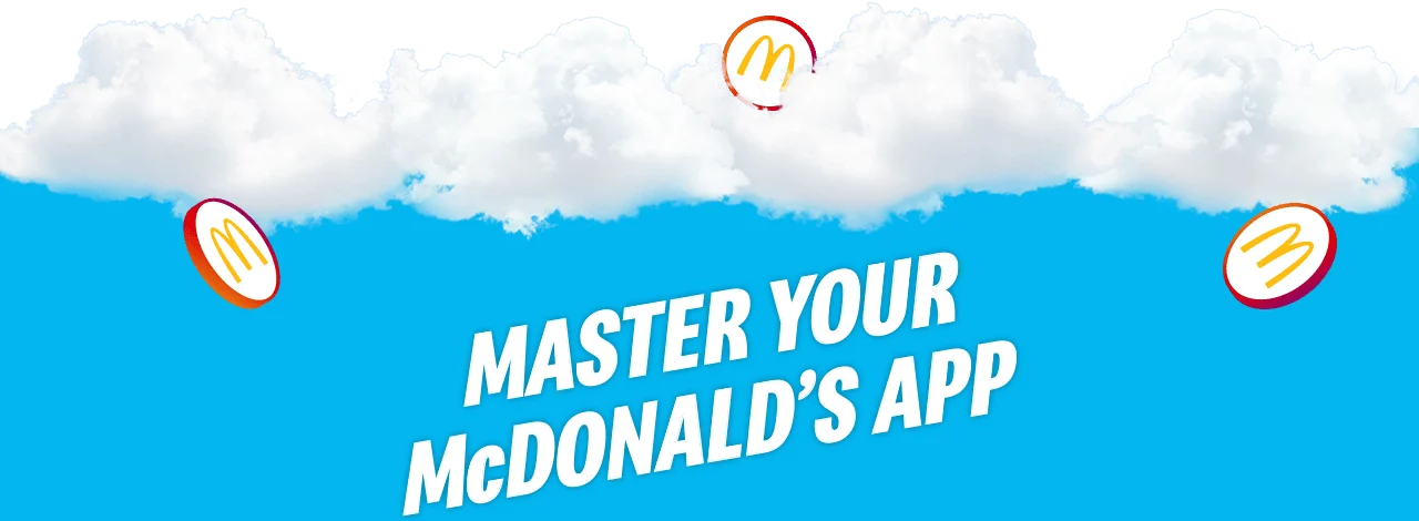 Bold headline text reads MASTER YOUR McDONALD'S APP