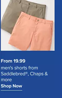 From 19.99. Mens shorts from Saddlebred, Chaps and more. Shop now.