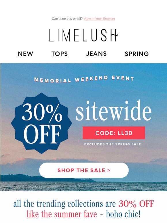 The Boho Chic drop is HERE ✨ 30% OFF sitewide