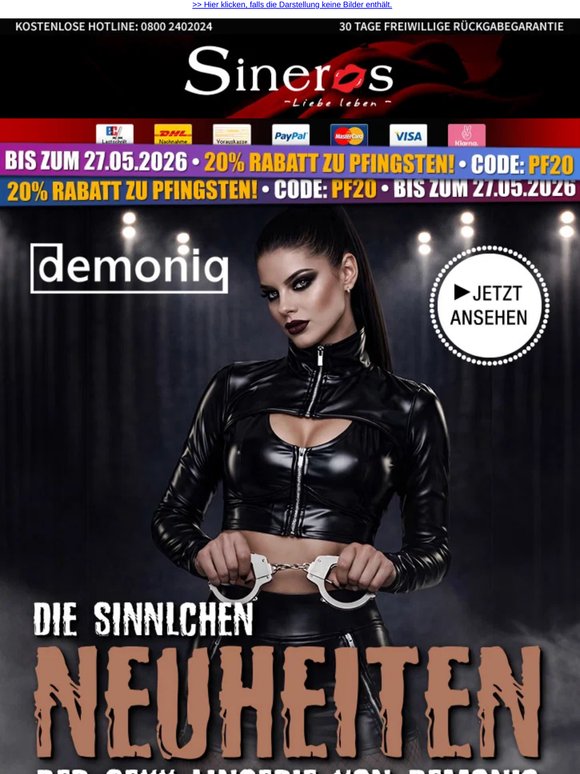 🔥 Vorsicht, heiß: die Demoniq Neuheiten – jetzt mit 20% Rabatt