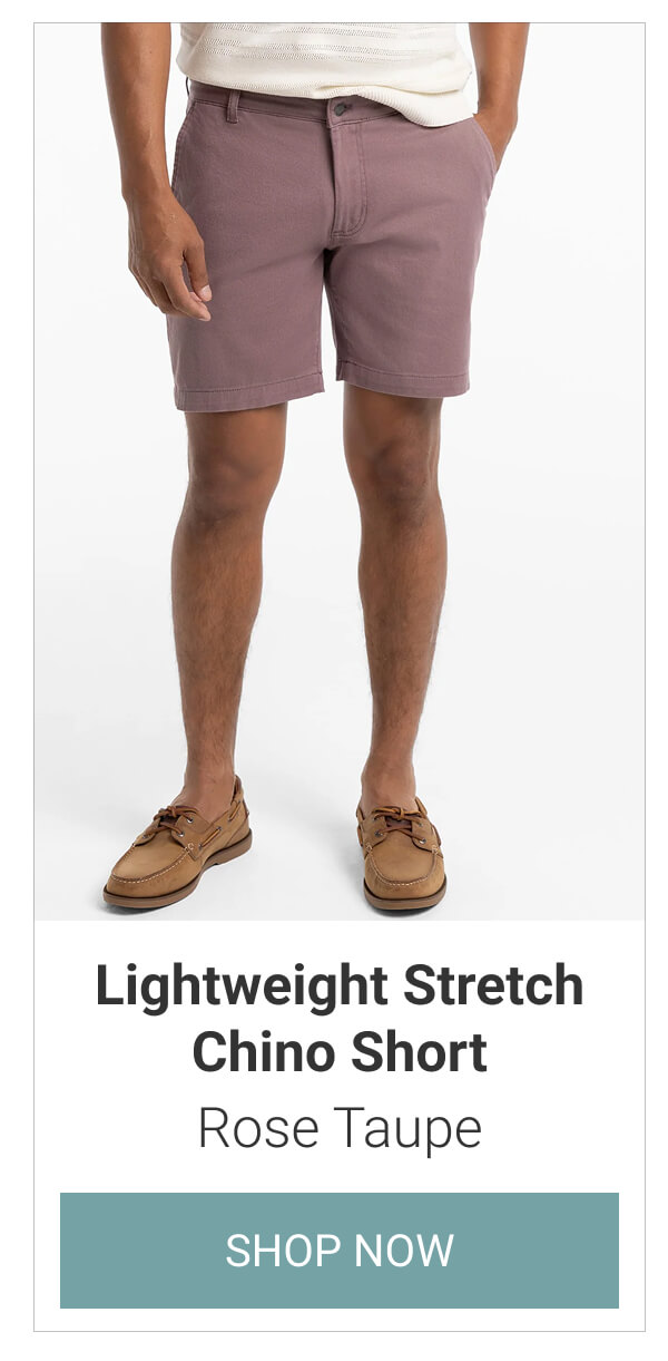 Rose Taupe Lightweight Stretch Chino Short