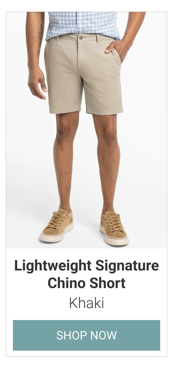 Khaki Lightweight Signature Chino Short