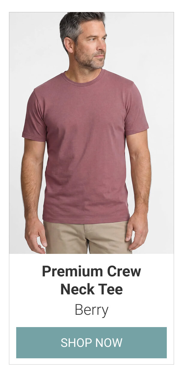 Berry Premium Crew Neck Tee