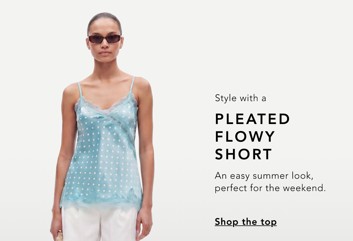 Polka Dot Asymetrical Satin Lace Top