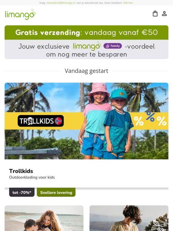 Gratis verzending vanaf €50 🛍️ Trollkids, Lascana, Gabor & meer tot -85%