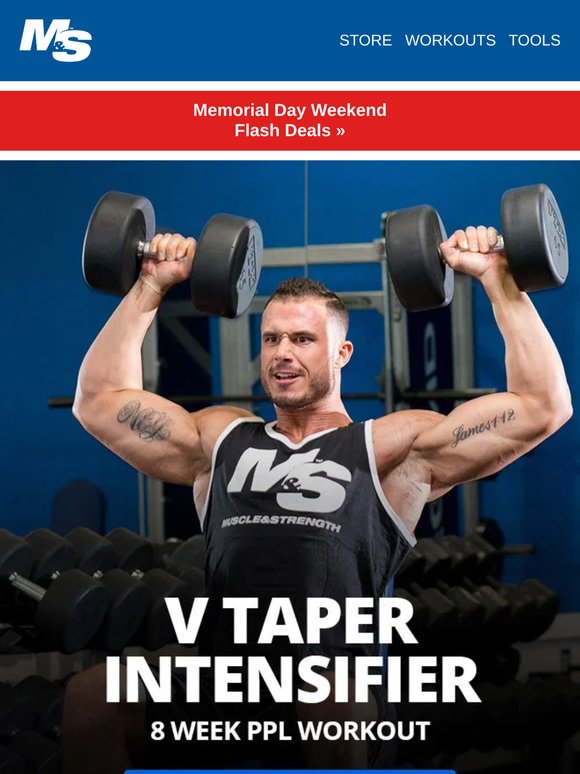 V-Taper Intensifier: 8 Week PPL Workout